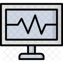 Macchina Per Ecg Elettrocardiografo Ecg Icon