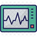 Macchina Per Ecg Elettrocardiografo Ecg Icon