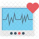 Macchina Per Ecg Monitor Per Ecg Elettrocardiogramma Icon