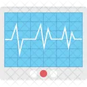 Macchina Per Ecg Monitor Per Ecg Elettrocardiogramma Icon