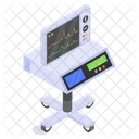 Ecg Monitor Machine Icon