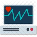 Electrocardiogram Ecg Ecg Machine Icon