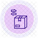 Icone De Ligne Dechange De Colis Icon
