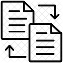 Echange De Fichiers Echange De Donnees Partage De Donnees Icône