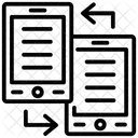 L'échange de données  Icône