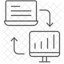 L'échange de données  Icône