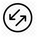 Échanger-diagonale-alt-cercle  Icône