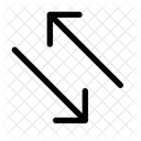 Échanger-diagonale-alt-  Icône