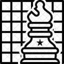 Echecs Strategies Damier Icône