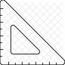 Echelle Triangulaire Outils De Geometrie Papeterie Icône