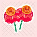 Flower Stickers Blooming Flowers Spring Flowers Icono