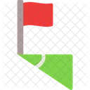 Ecke Flagge Fussballplatz Symbol