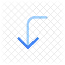 Ecke Nach Unten Icon