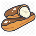 Eclair Cream Cake Icon