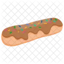 Eclair French Cuisine Chocolate Eclair Icon