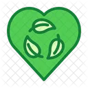 Eco Eco Friendly Heart Icon