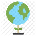 Eco Green Earth Green Planet Icon
