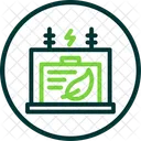 Eco Power Plant Factory Icon