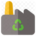 Eco Factory Recycling Icon
