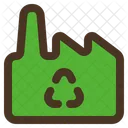 Eco Factory Recycling Icon