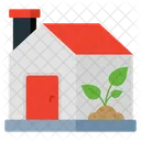 Eco Apartment House Building Icon