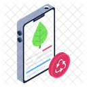 Nature App Eco App Mobile Recycling Icon