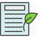 Eco Article Documents Files Icon