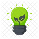 Eco Bulb Light Bulb Green Energy Icon