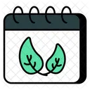 Eco Calendar Schedule Daybook Icon