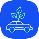 Eco Friendly Transportation Blue Icon Icon