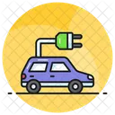 Eco Car Electric Icon