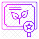 Eco Certificate  Icon