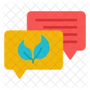 Eco Chatting Eco Communication Eco Conversation Icon