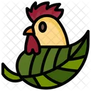 Eco Chicken Organic Food Ecology And Environment Icon
