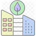 Eco City Concept Lineal Color Icon Icon