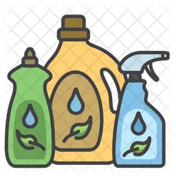 Eco cleaning products  Icon