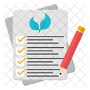 Eco Content Eco Article Eco Writing Icon