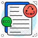 Eco Content Eco Article Eco Writing Icon