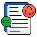 Eco Content Eco Article Eco Writing Icon