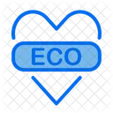 Corazón ecológico  Icono