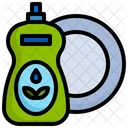 Eco Dishwashing Clean Washing Icon
