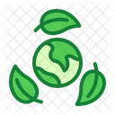 Eco Eco Earth Leaf Icon