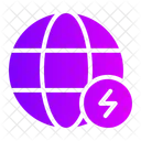 Energia Ecologica Global Eletricidade Ícone