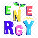 Energy Font Energy Text Energy Letters Icon
