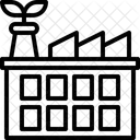 Fabrica Ecologica Energia Sostenible Respetuosa Con El Medio Ambiente Icono