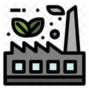 Eco Factory Leaf Factory Icon