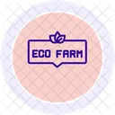 Eco Farm Signboard Icon
