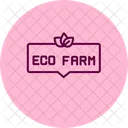 Eco Farm Signboard Eco Farm Icon