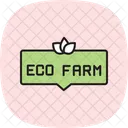 Eco Farm Signboard Eco Farm Icon