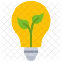 Eco Friendly Bulb Innovative Energy Icon